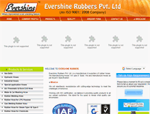 Tablet Screenshot of evershinerubbers.com